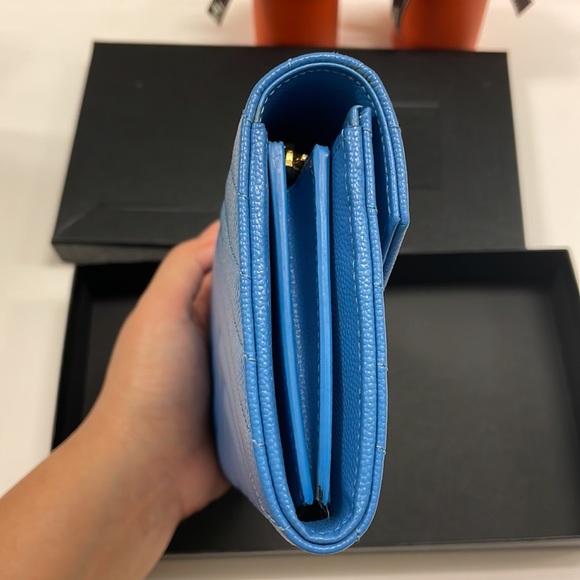 CASSANDRE SAINT LAURENT MATELASSÉ LARGE FLAP WALLET - Picture 9 of 9